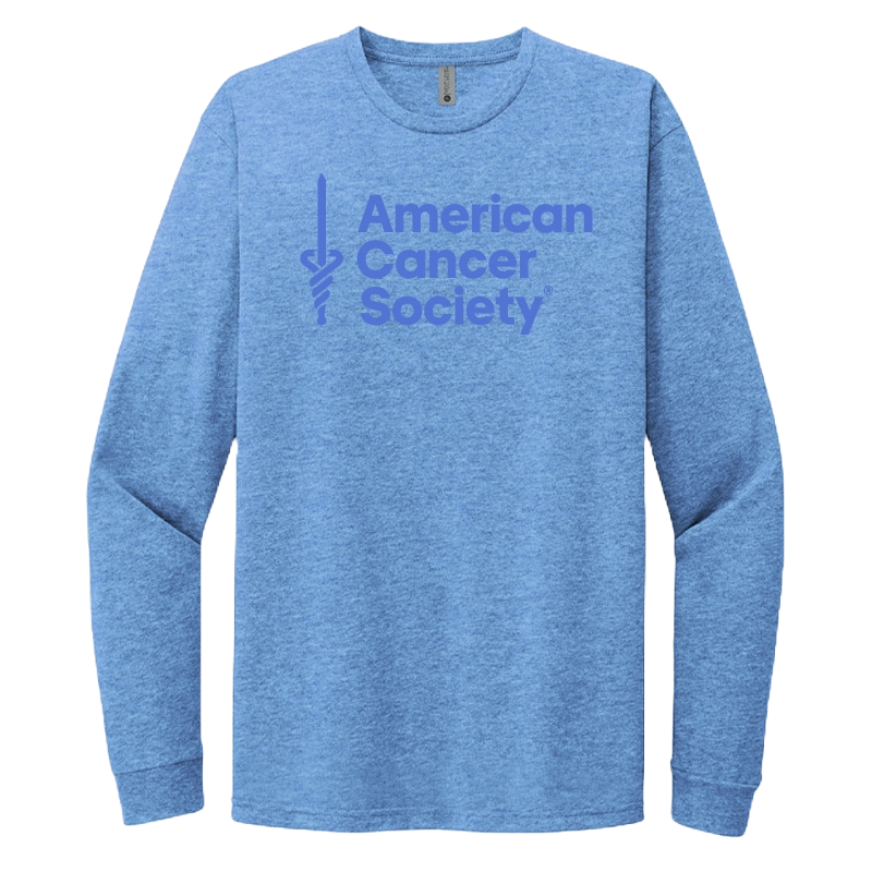 Next Level Long Sleeve T-Shirt - Heather Columbia Blue