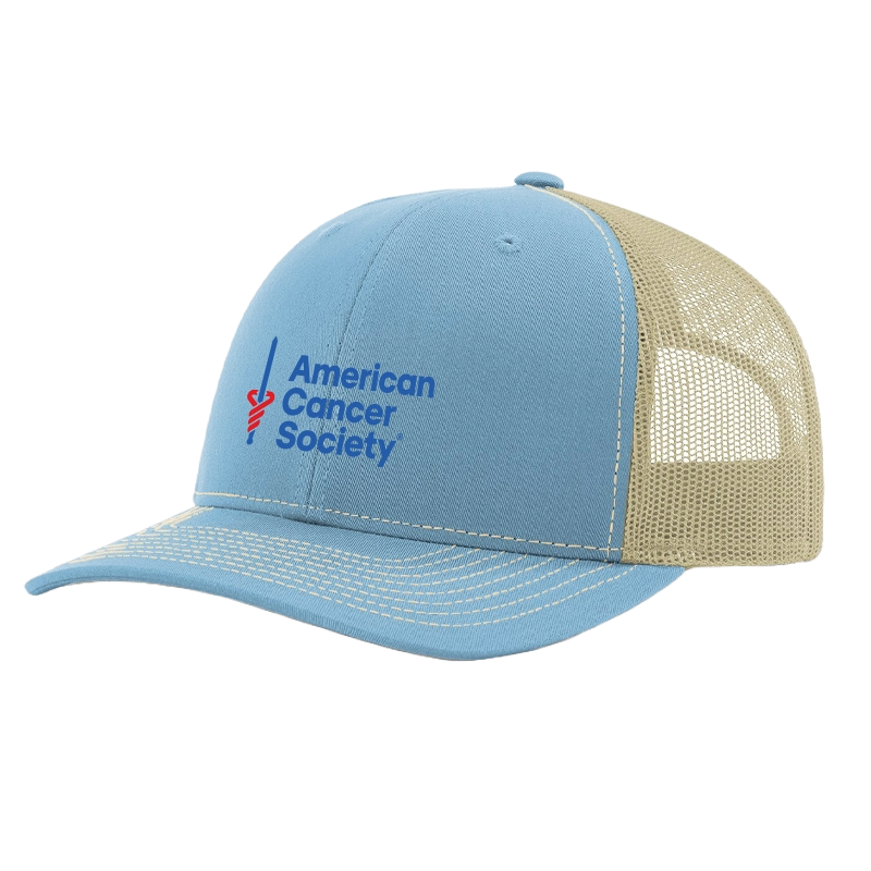 Richardson Trucker Hat - Columbia Blue / Khaki