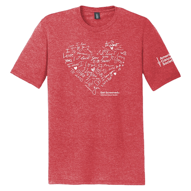 I Love You Get Screened T-Shirt - Red Frost