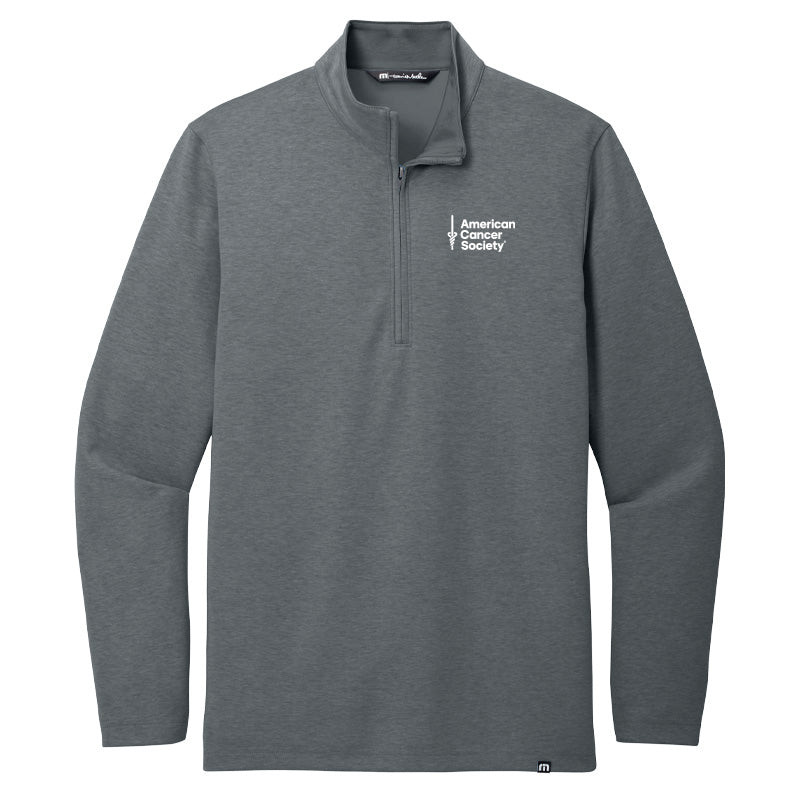 TravisMathew Coveside 1/4-Zip - Dark Grey Heather
