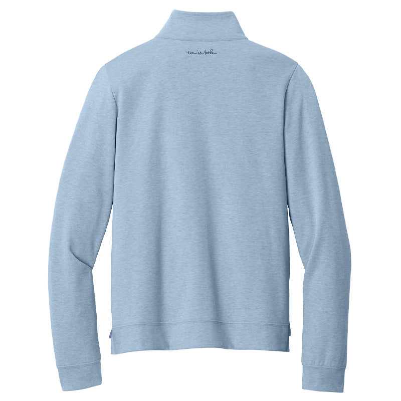 TravisMathew Women's Coveside 1/2-Zip - Light Blue Heather