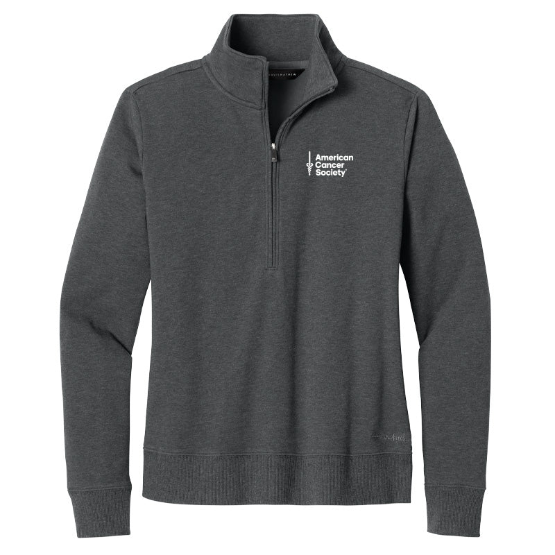 TravisMathew Women's Ocean Villa 1/4-Zip - Dark Grey Heather