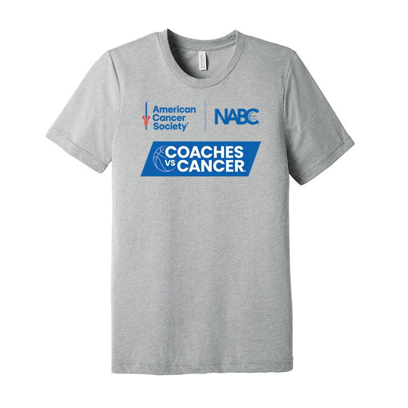 Coaches vs Cancer BELLA+CANVAS Triblend Short Sleeve Tee - Athletic Grey Triblend
