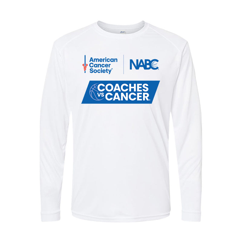 Coaches vs Cancer Performance Long Sleeve Tee - White