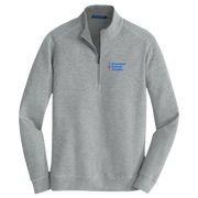 PA Interlock ¼ Zip Pullover - Heather Grey / Charcoal