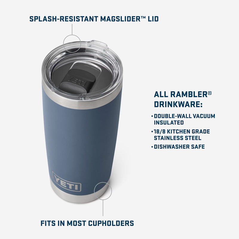 20 oz YETI Rambler Tumbler - Navy