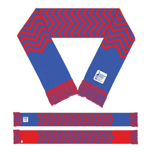 CAN Logo: Winter Scarf - Blue and Red
