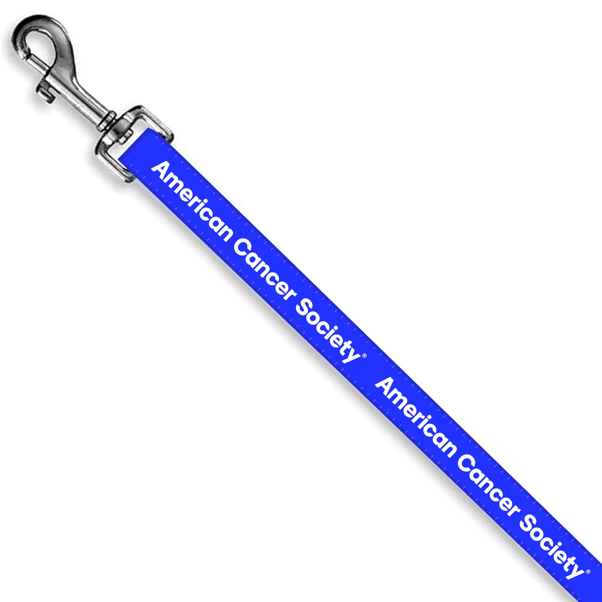 American Cancer Society Elite+ Dog Leash 1" x 6' - Blue