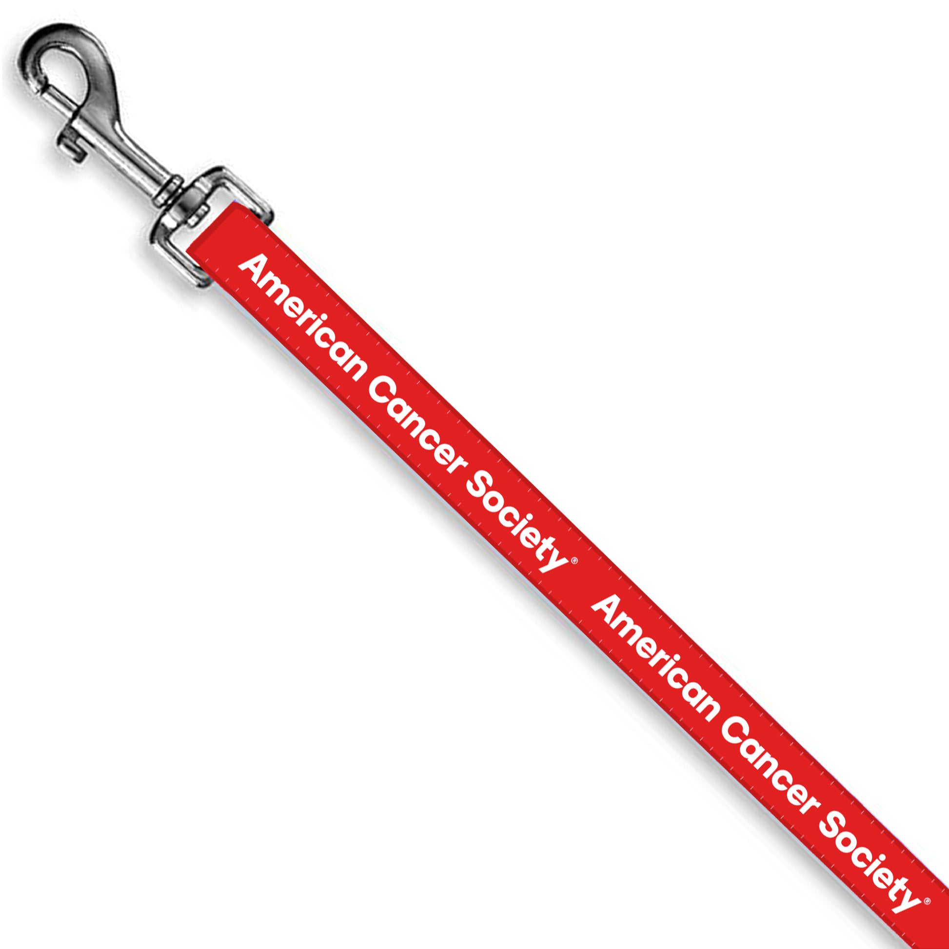 American Cancer Society Elite+ Dog Leash 1" x 6' - Red