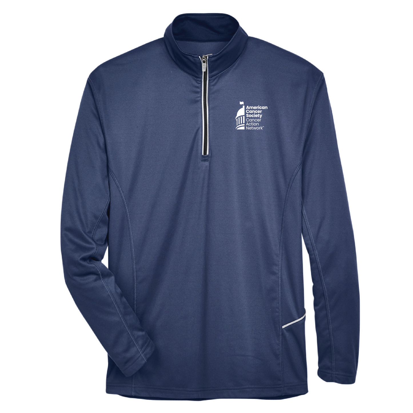 CAN Logo: Men's Cool & Dry Sport Quarter-Zip Pullover - Navy