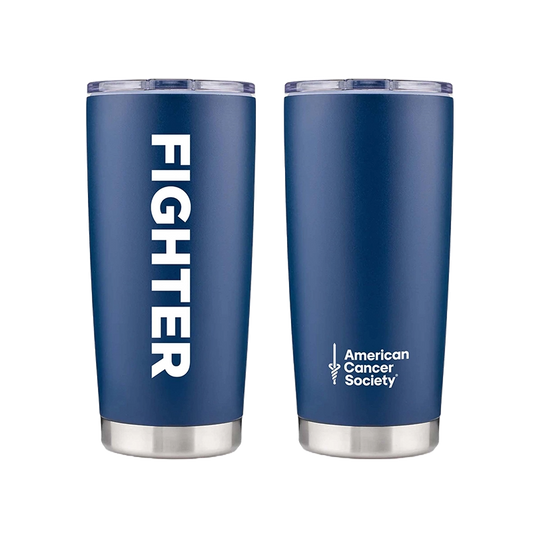 Fighter Insulated Stainless Steel Tumbler - 20 oz - Navy