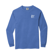 CAN Logo: Comfort Colors Long Sleeve Tee - Flo Blue