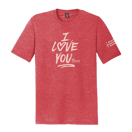 I Love You Get Screened T-Shirt - Red Frost