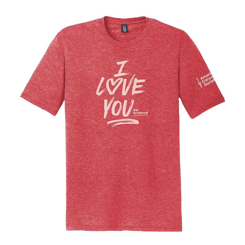 I Love You Get Screened T-Shirt - Red Frost