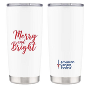 Merry and Bright White Tumbler