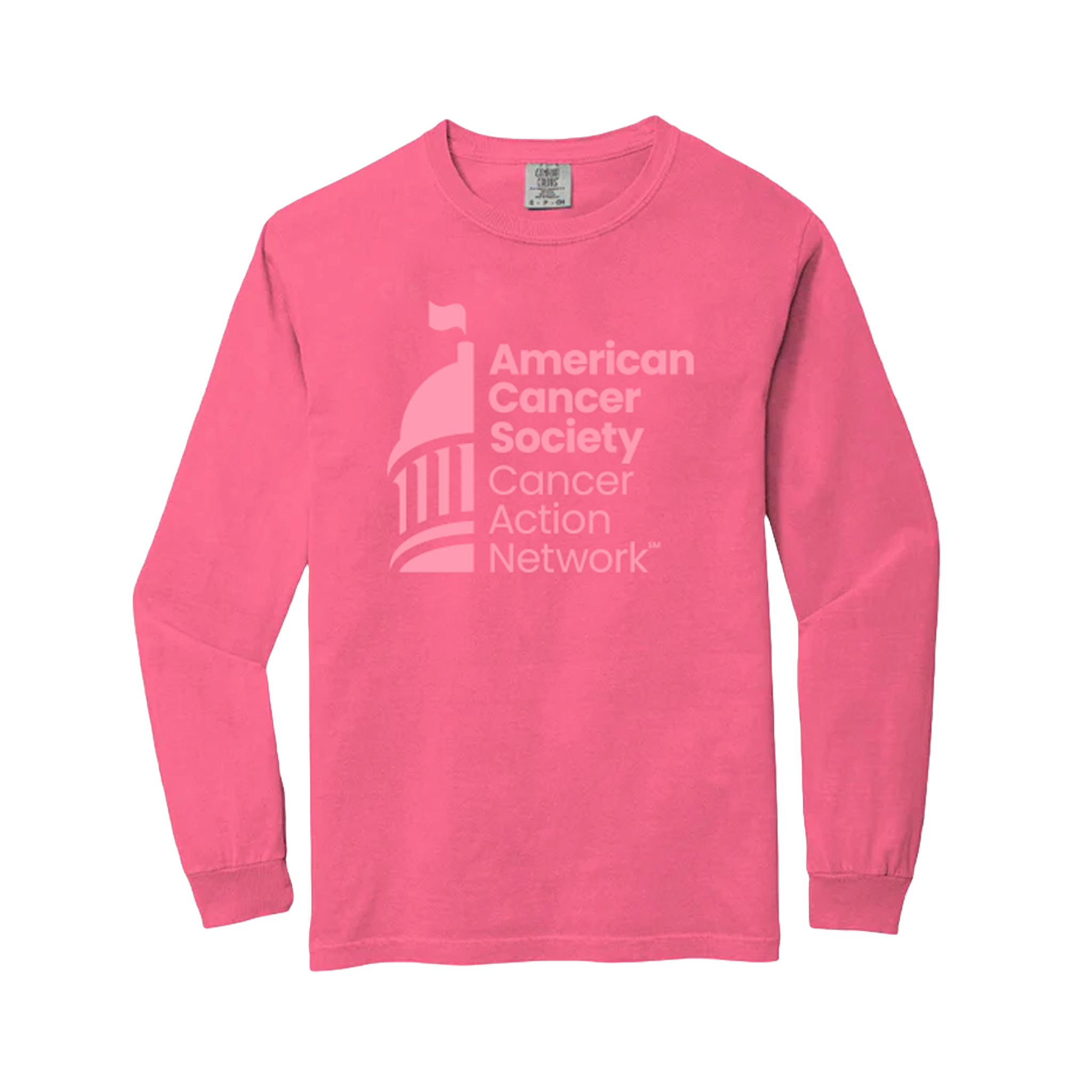 CAN Logo: Comfort Colors Long Sleeve T-Shirt - Crunchberry