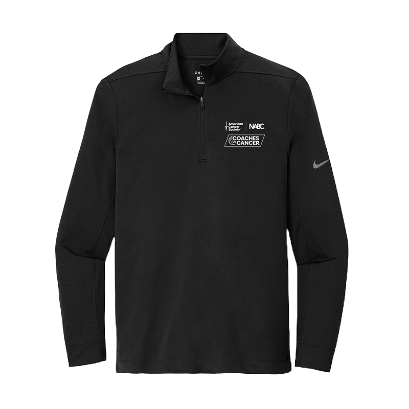 Coaches vs Cancer Nike Dri-FIT 1/2 Zip Pullover - Black