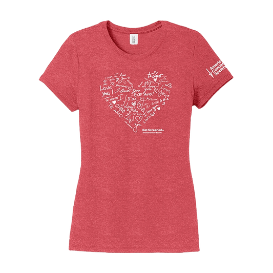 I Love You Get Screened Women's T-Shirt - Red Frost