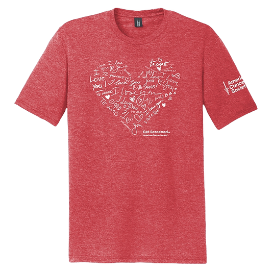 I Love You Get Screened T-Shirt - Red Frost