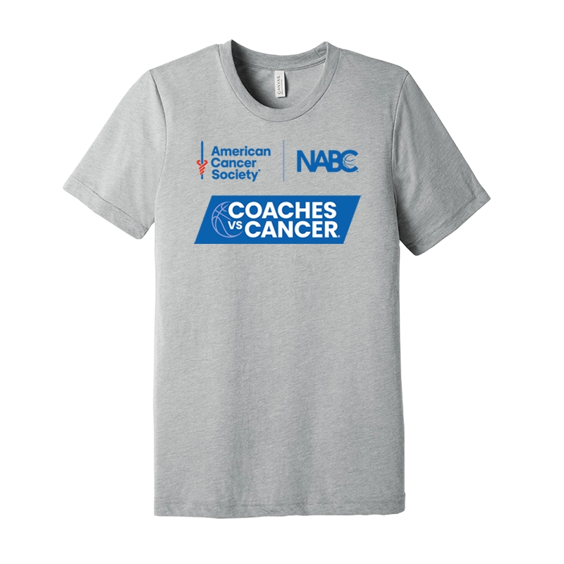 Coaches vs Cancer BELLA+CANVAS Triblend Short Sleeve T-Shirt - Athletic Grey Triblend