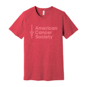 American Cancer Society Bella Canvas T-Shirt - Heather Red