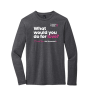For The Love - Long Sleeve T-Shirt - Charcoal Heather