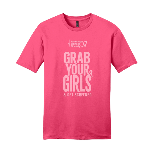 Breast Cancer Awareness Month, District Threads T-Shirt - Neon Pink