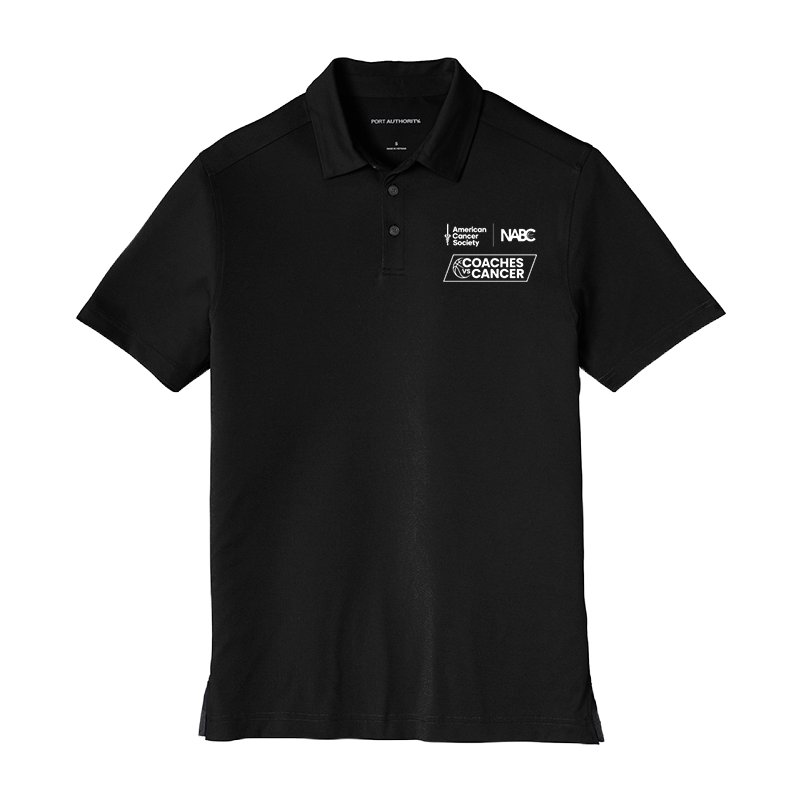 Coaches vs Cancer City Stretch Polo - Black