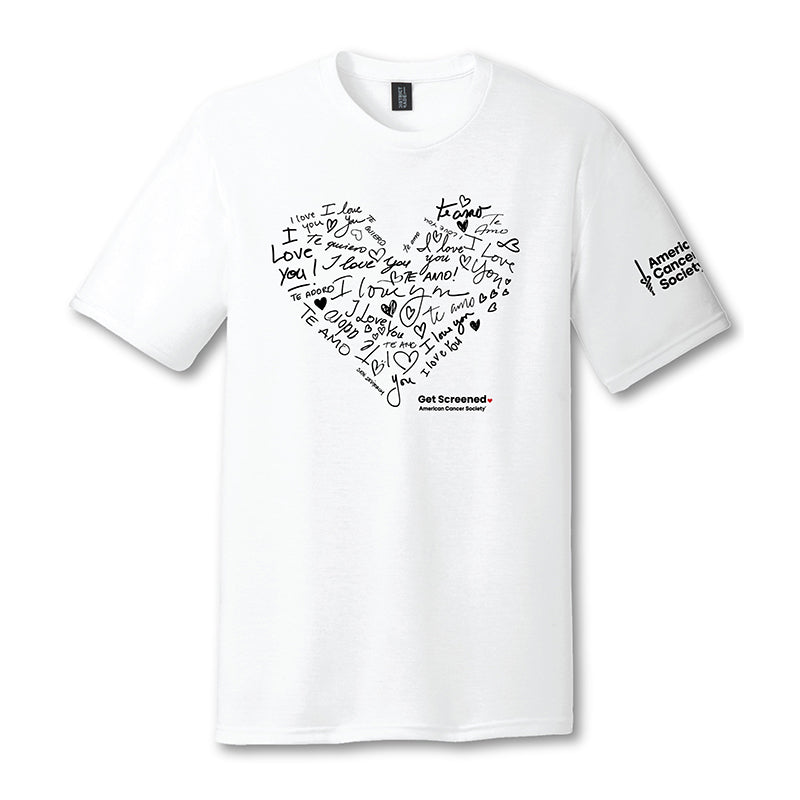 &quot;I Love You, Get Screened&quot; T-shirt - White