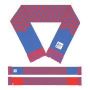 CAN Logo: Winter Scarf - Blue and Red