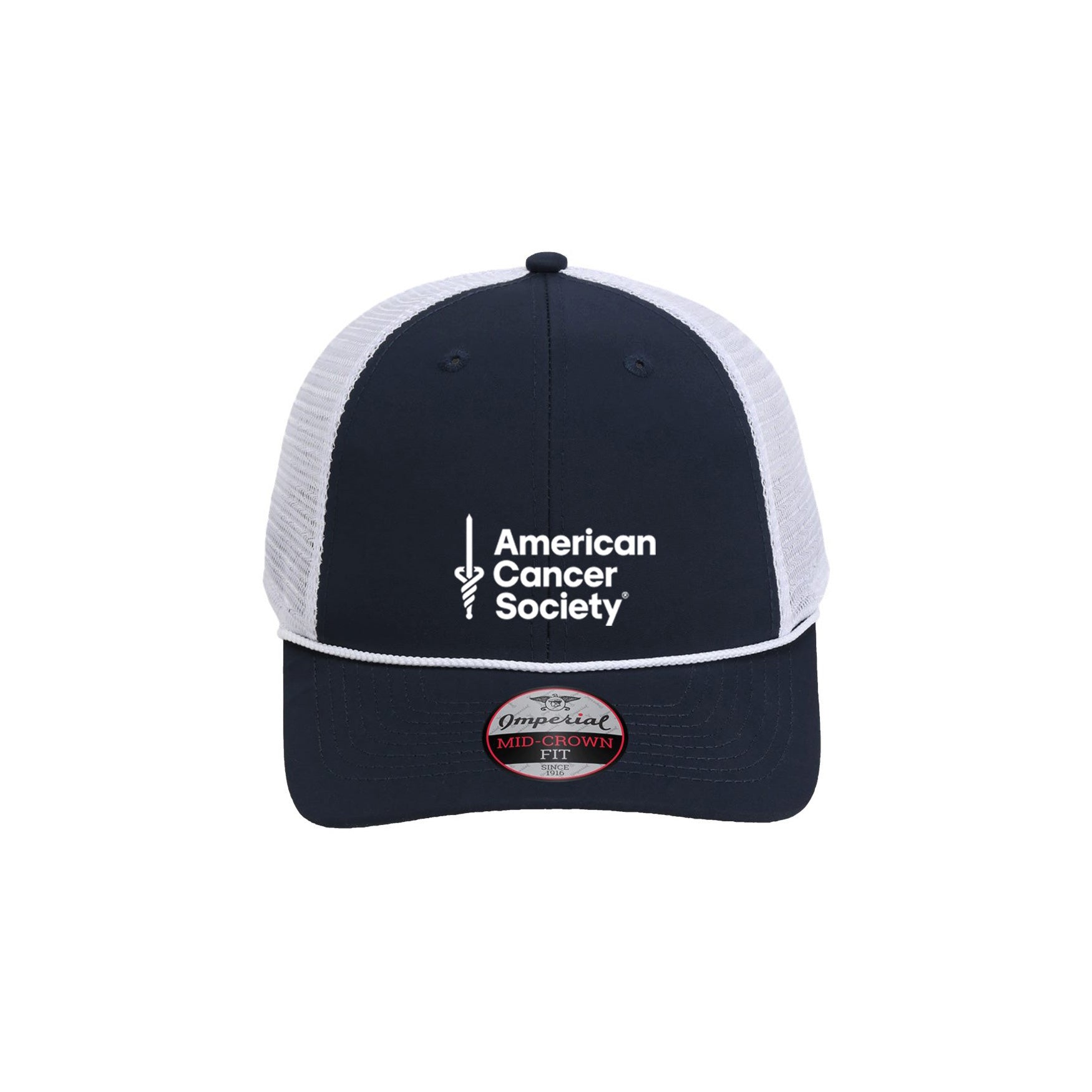Imperial The Night Owl Performance Rope Cap - Navy/White