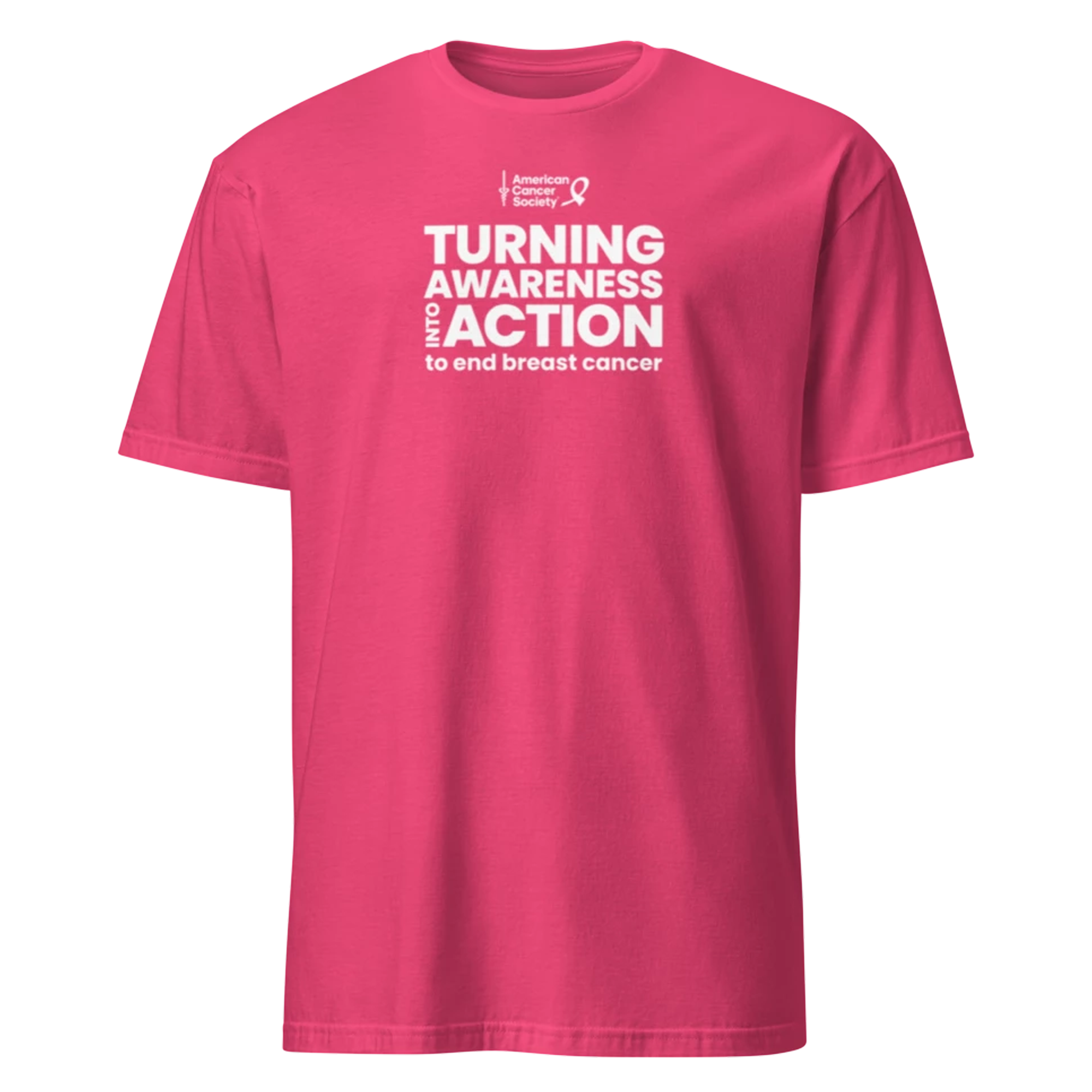 Breast Cancer Awareness to Action Graphic Tee - Pink - Made to Order