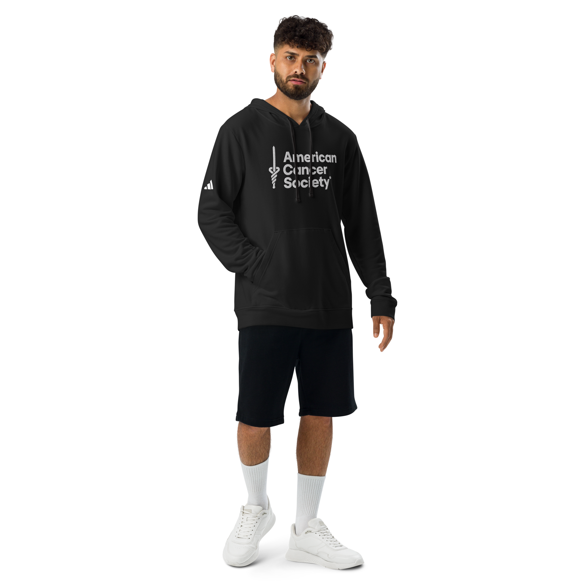 adidas + American Cancer Society Embroidered Athletic Fleece Hoodie - Made to Order