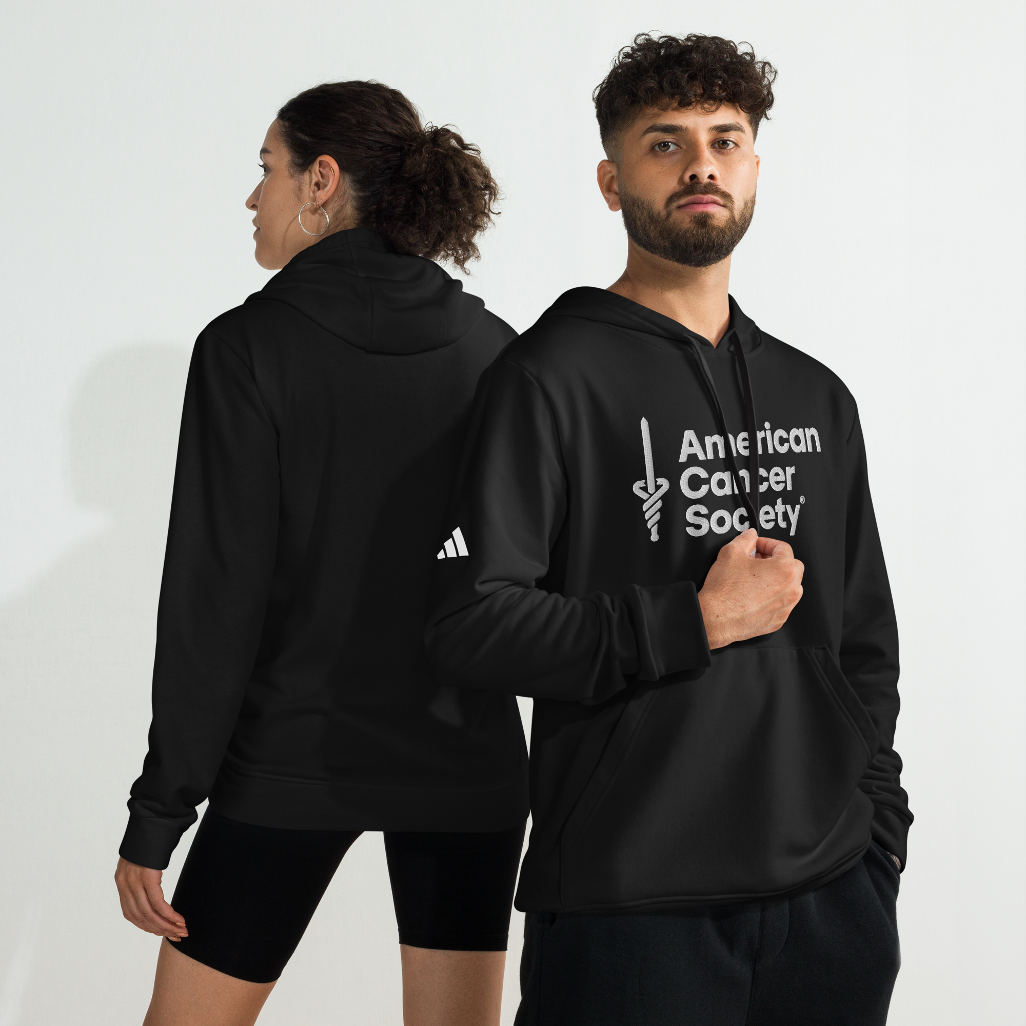 adidas + American Cancer Society Embroidered Athletic Fleece Hoodie - Made to Order