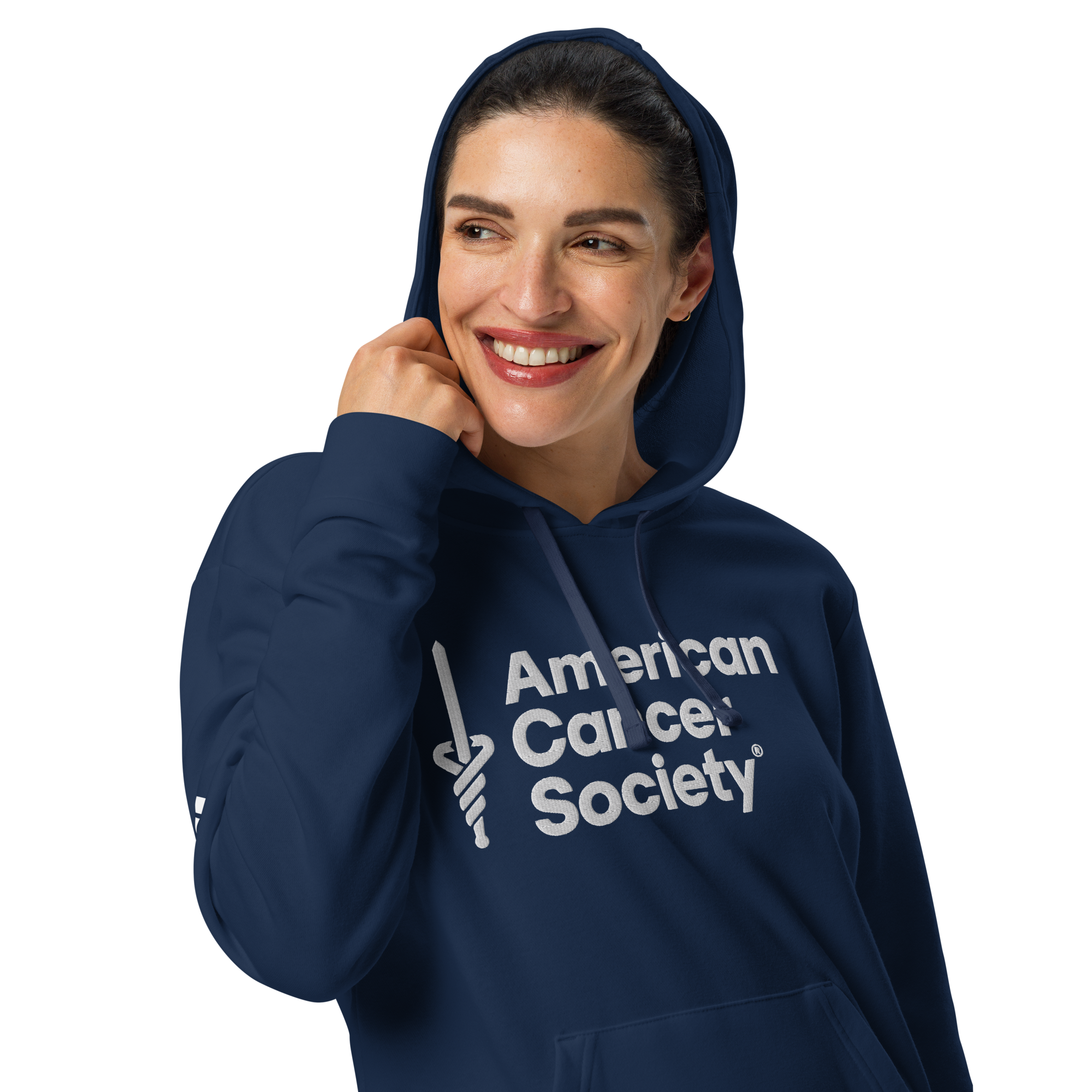 adidas + American Cancer Society Embroidered Athletic Fleece Hoodie - Made to Order