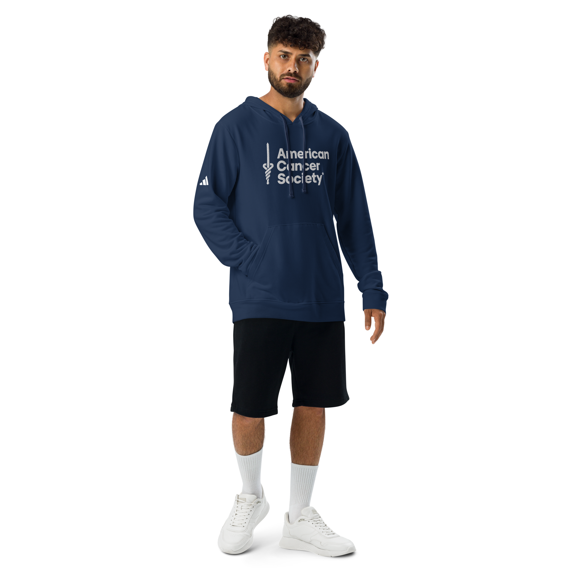adidas + American Cancer Society Embroidered Athletic Fleece Hoodie - Made to Order