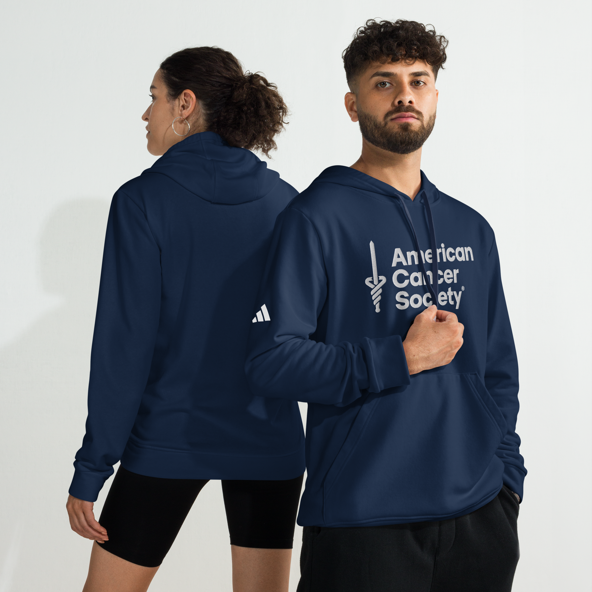 adidas + American Cancer Society Embroidered Athletic Fleece Hoodie - Made to Order