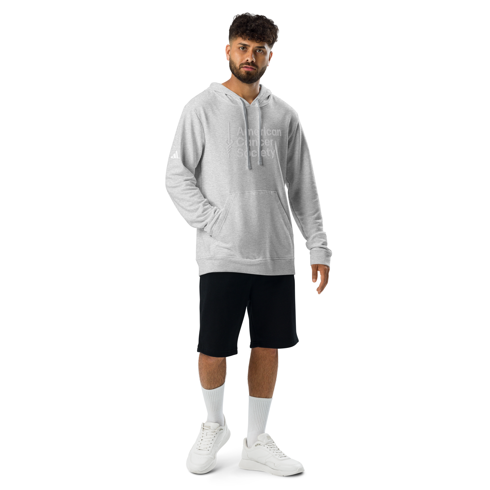 adidas + American Cancer Society Embroidered Athletic Fleece Hoodie - Made to Order