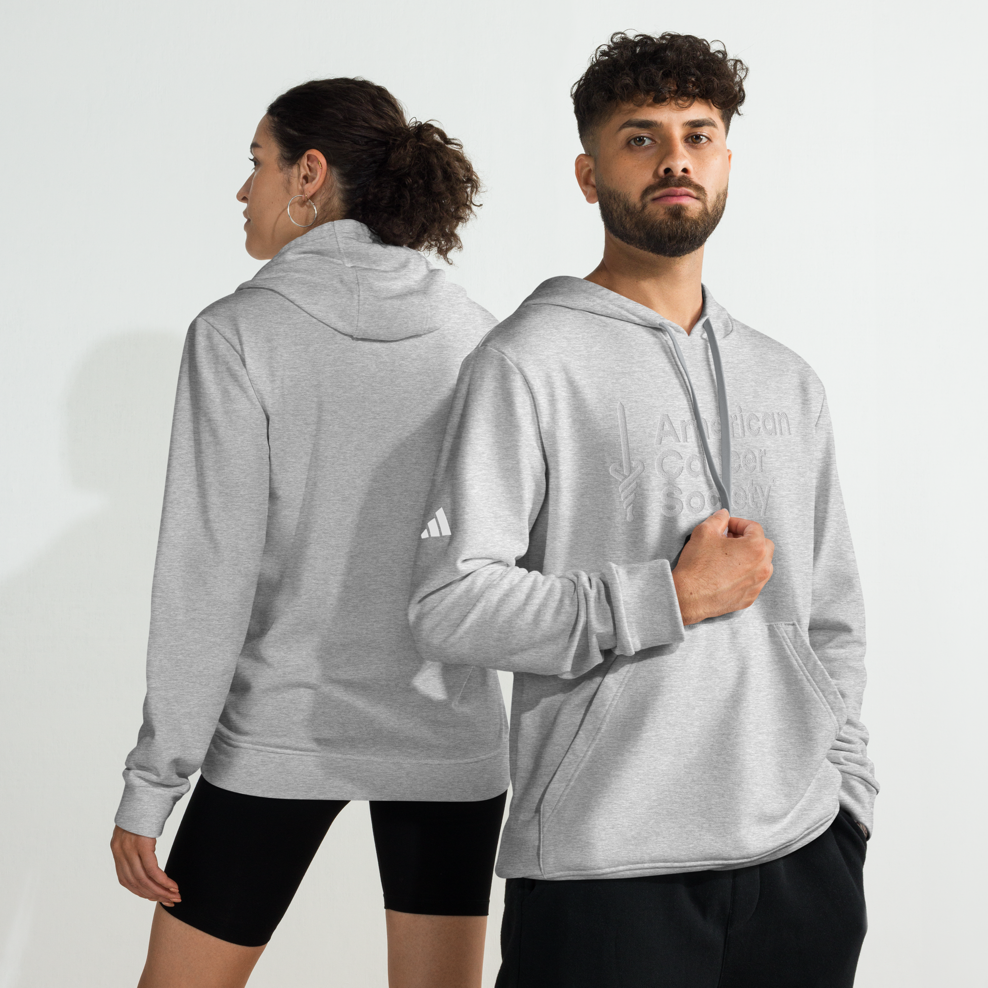 adidas + American Cancer Society Embroidered Athletic Fleece Hoodie - Made to Order