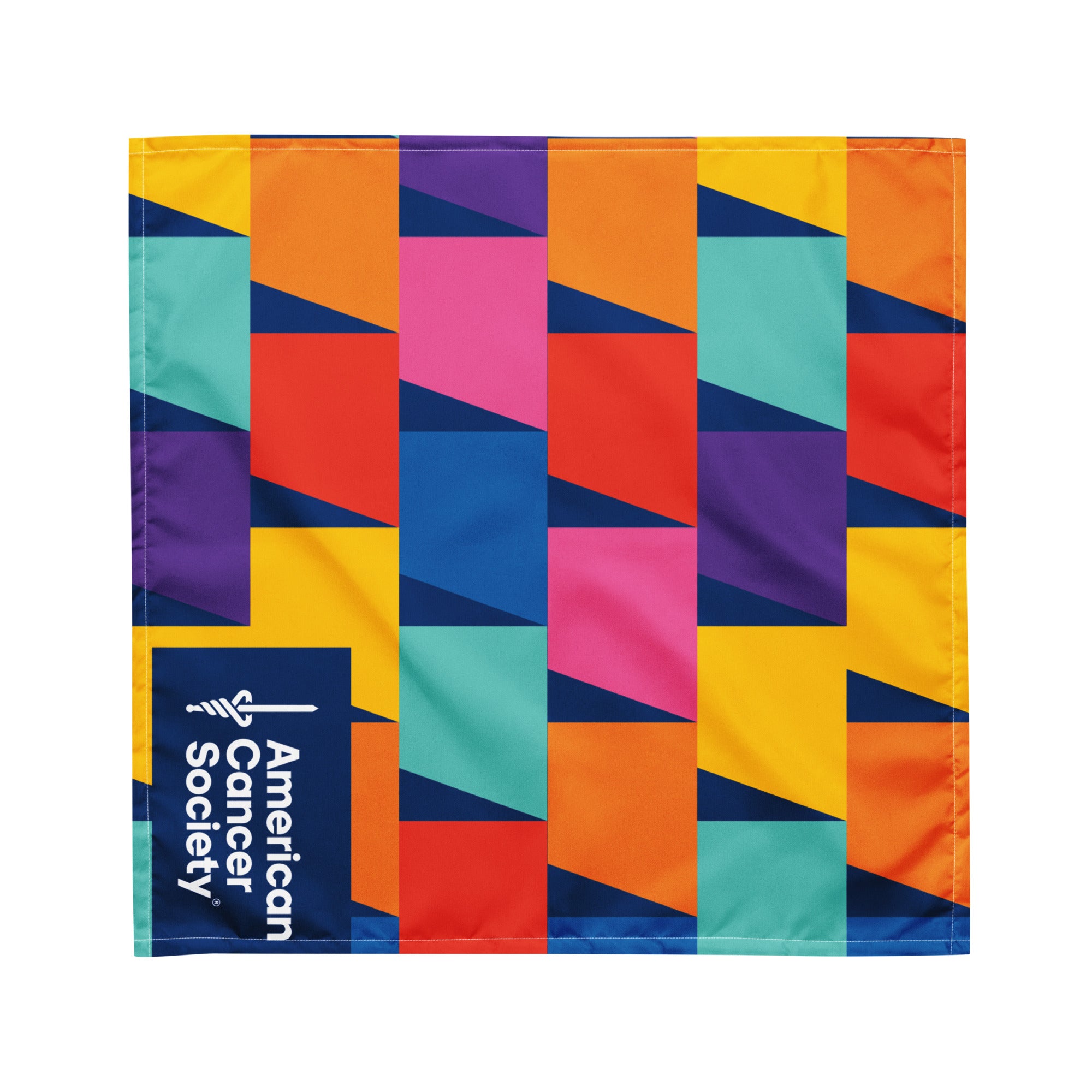 American Cancer Society Pattern Dogdana Pet Bandana - Made to Order