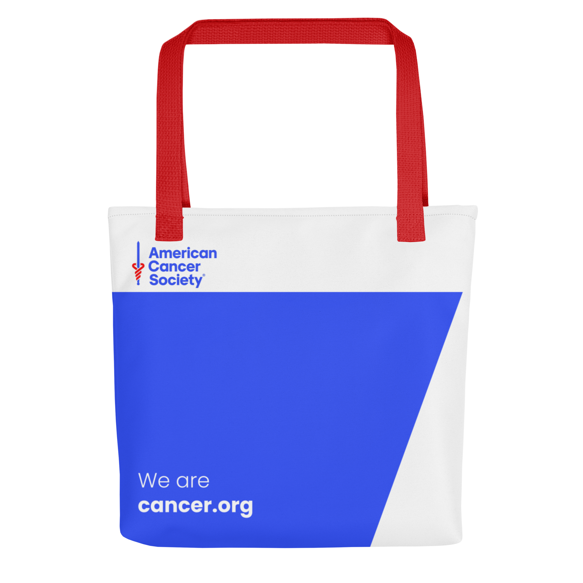 American Cancer Society Trapezoid Bold Tote Bag - Made to Order