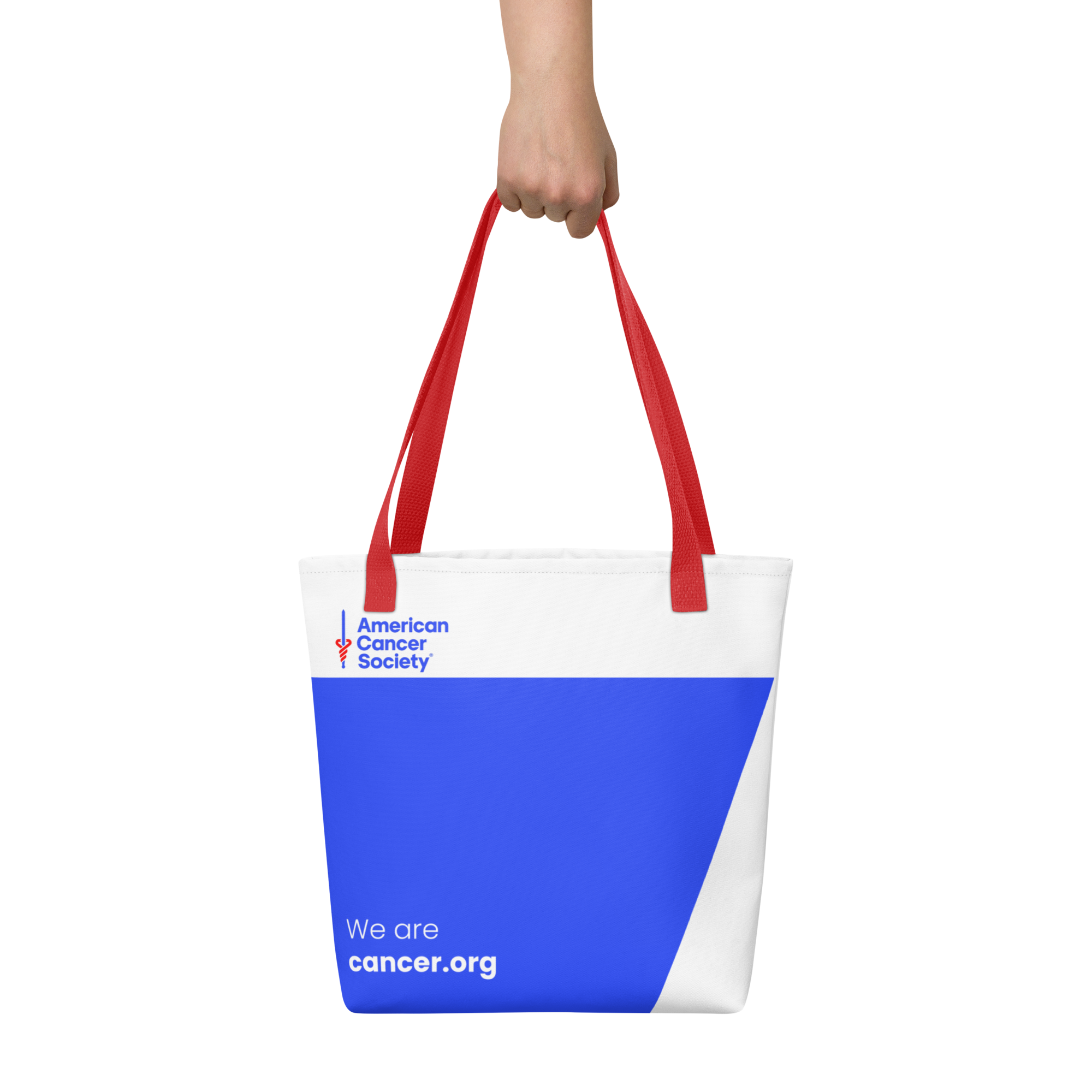American Cancer Society Trapezoid Bold Tote Bag - Made to Order