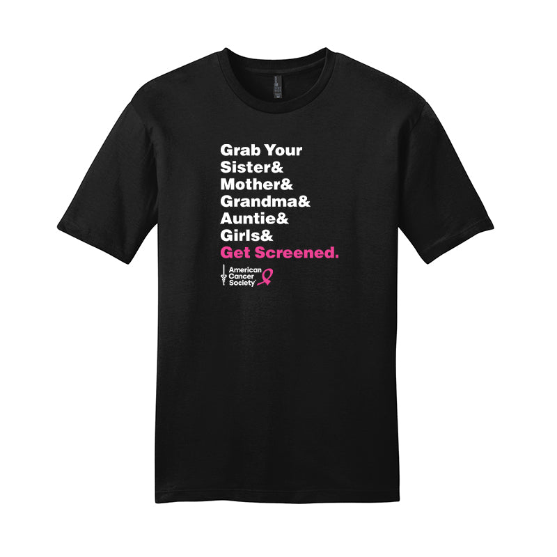 Breast Cancer Awareness Month, District Threads Tee - Black