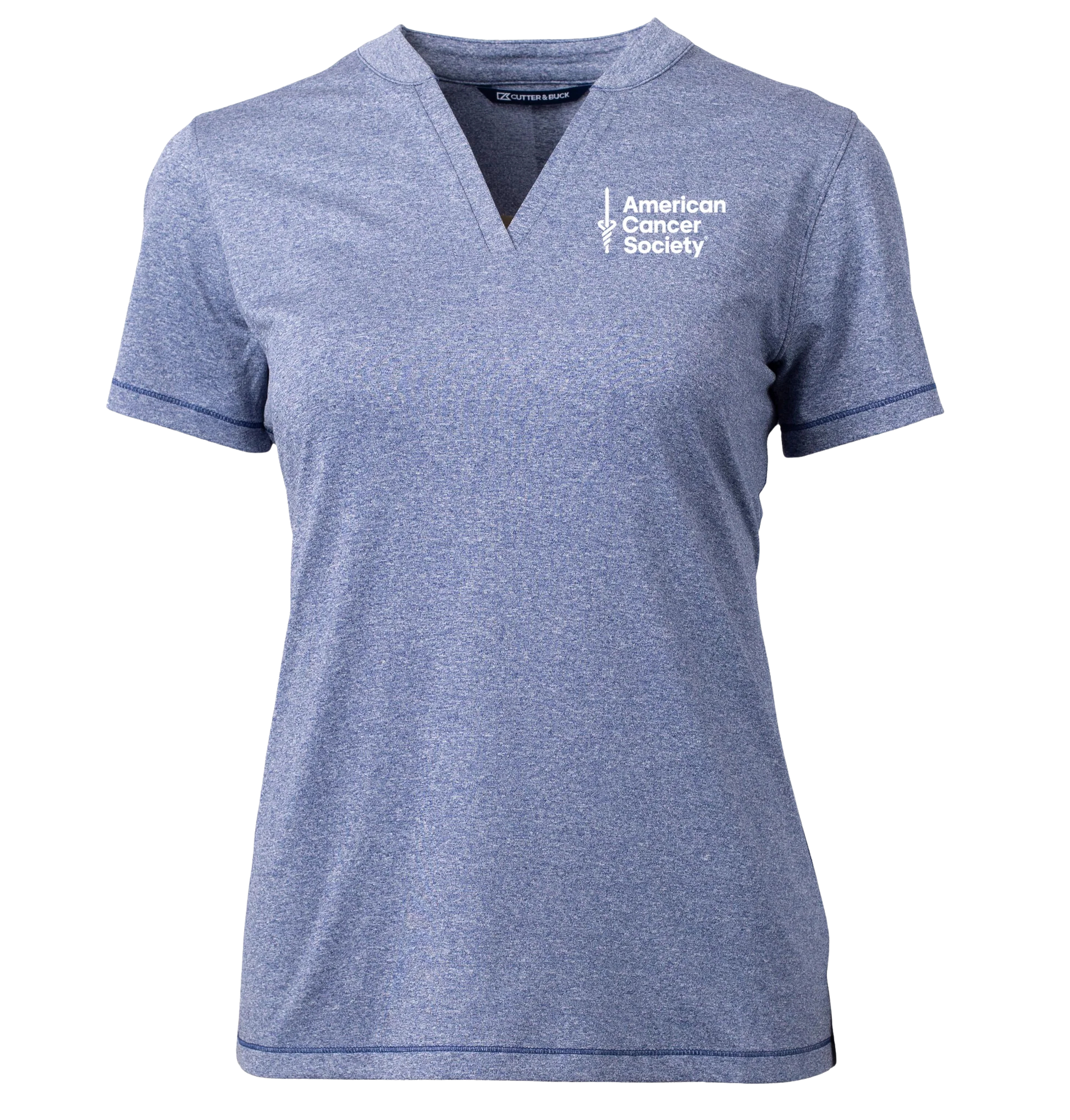 Women's Cutter & Buck Heather Top - Heather Indigo