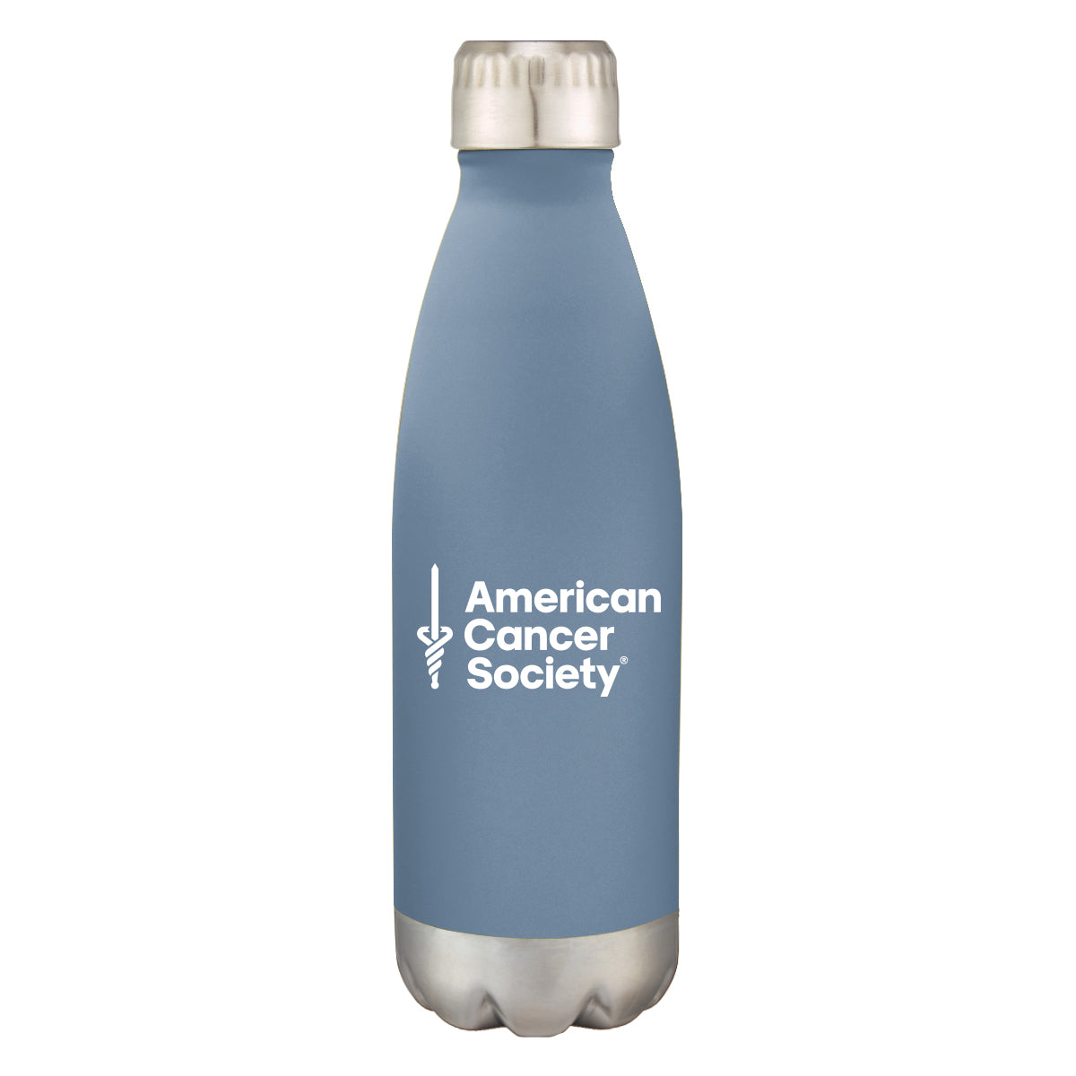 16 oz. Stainless Steel Lexington Bottle - Steel Blue - American Cancer  Society eStore