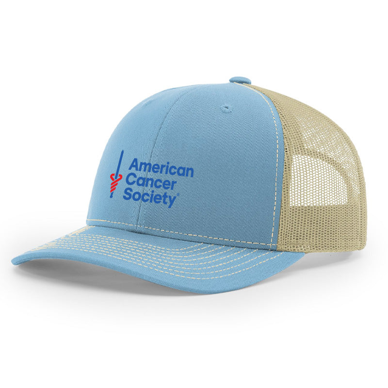 Richardson Trucker Hat - Columbia Blue / Khaki