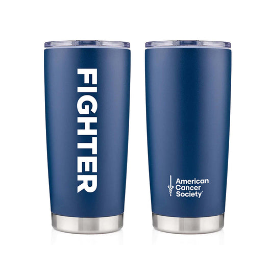 Fighter Insulated Stainless Steel Tumbler - 20 oz - Navy
