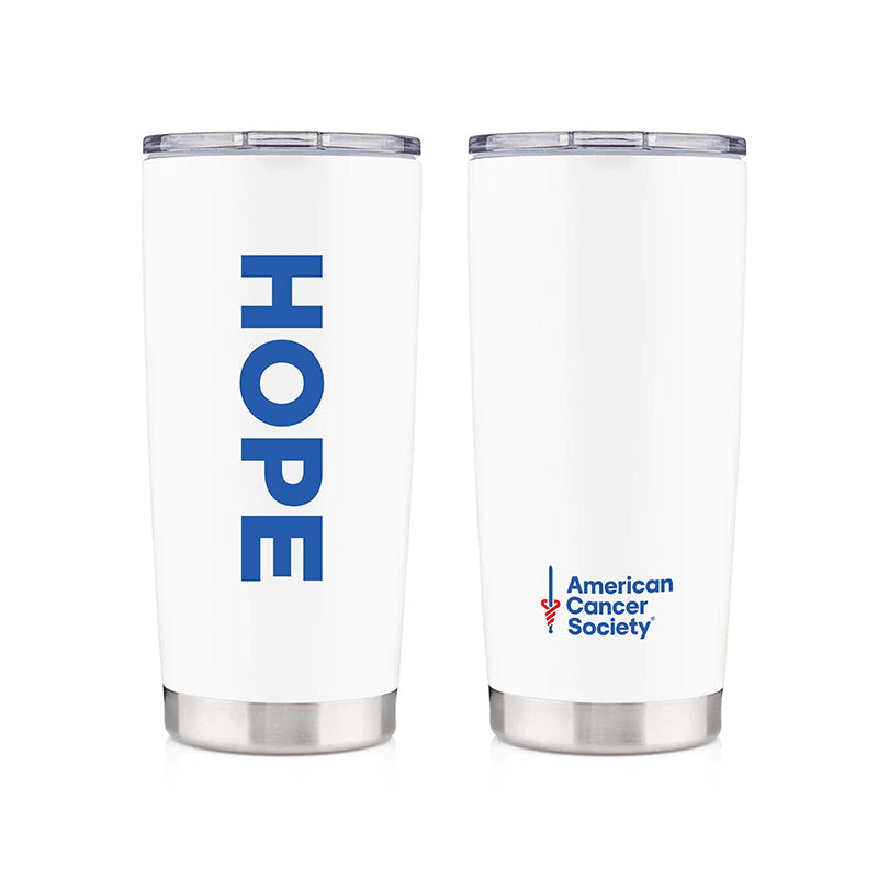 Hope Insulated Stainless Steel Tumbler - 20 oz - White